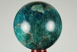 Bright Blue Apatite Sphere - Madagascar #191451-1